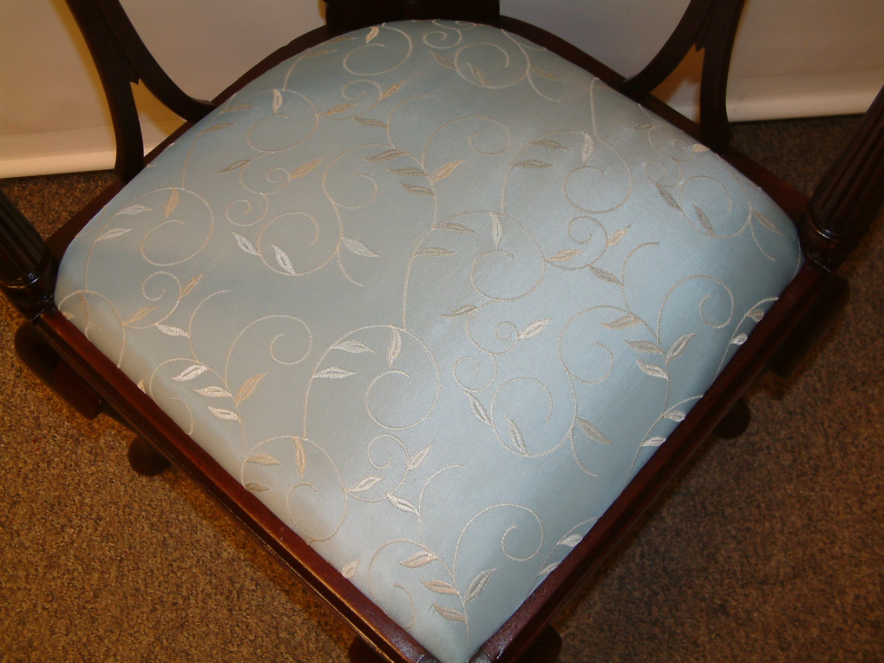 Walnut Chippendale Corner Chair - Image 8