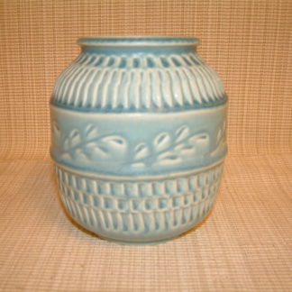 Rookwood Highly Carved  Matte Finish Squat Vase 1931