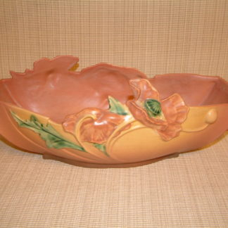 Roseville Poppy Pink Large Centerpiece Bowl #340-14