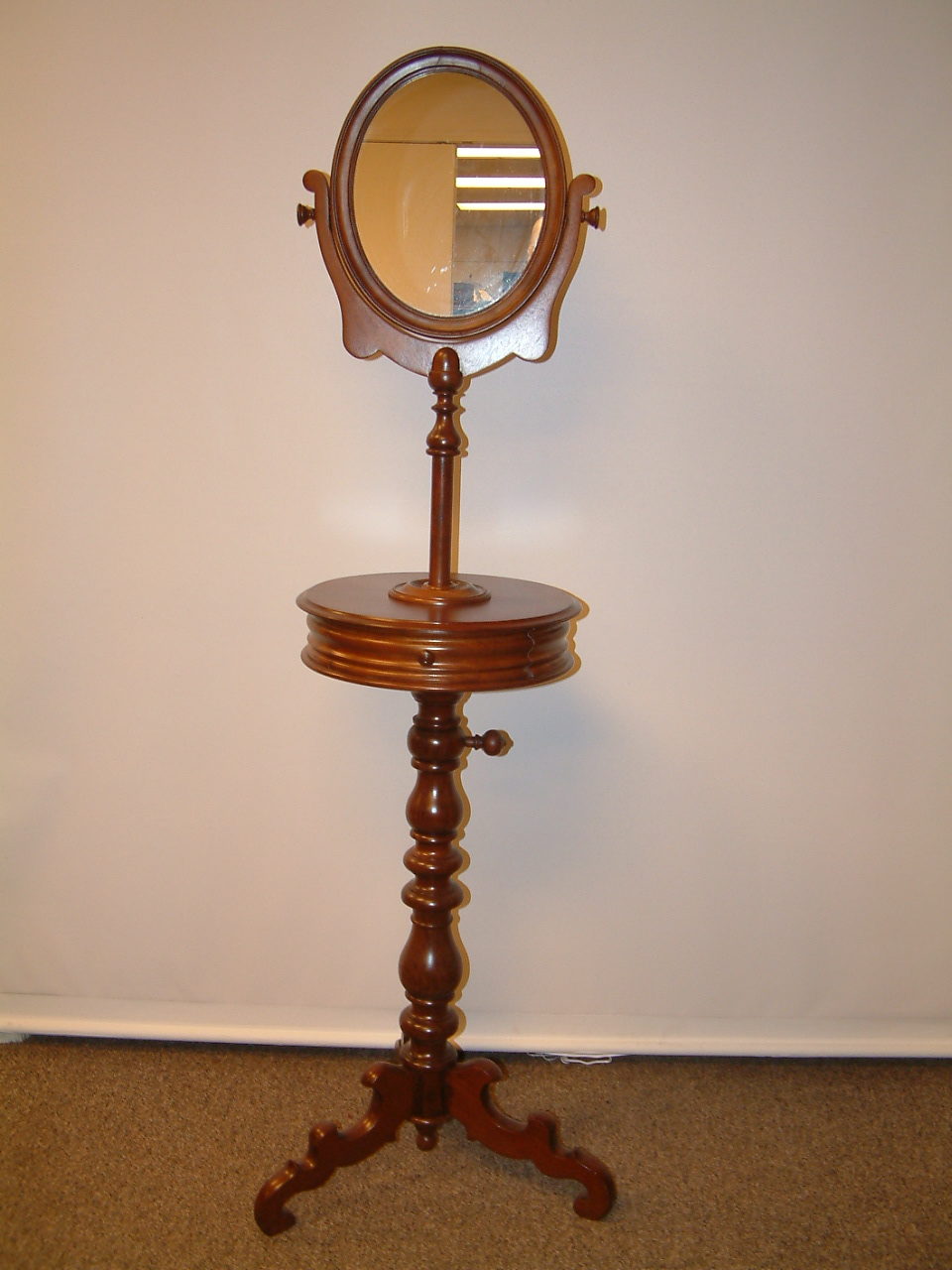 Walnut Victorian Tall Shaving Stand SOLD