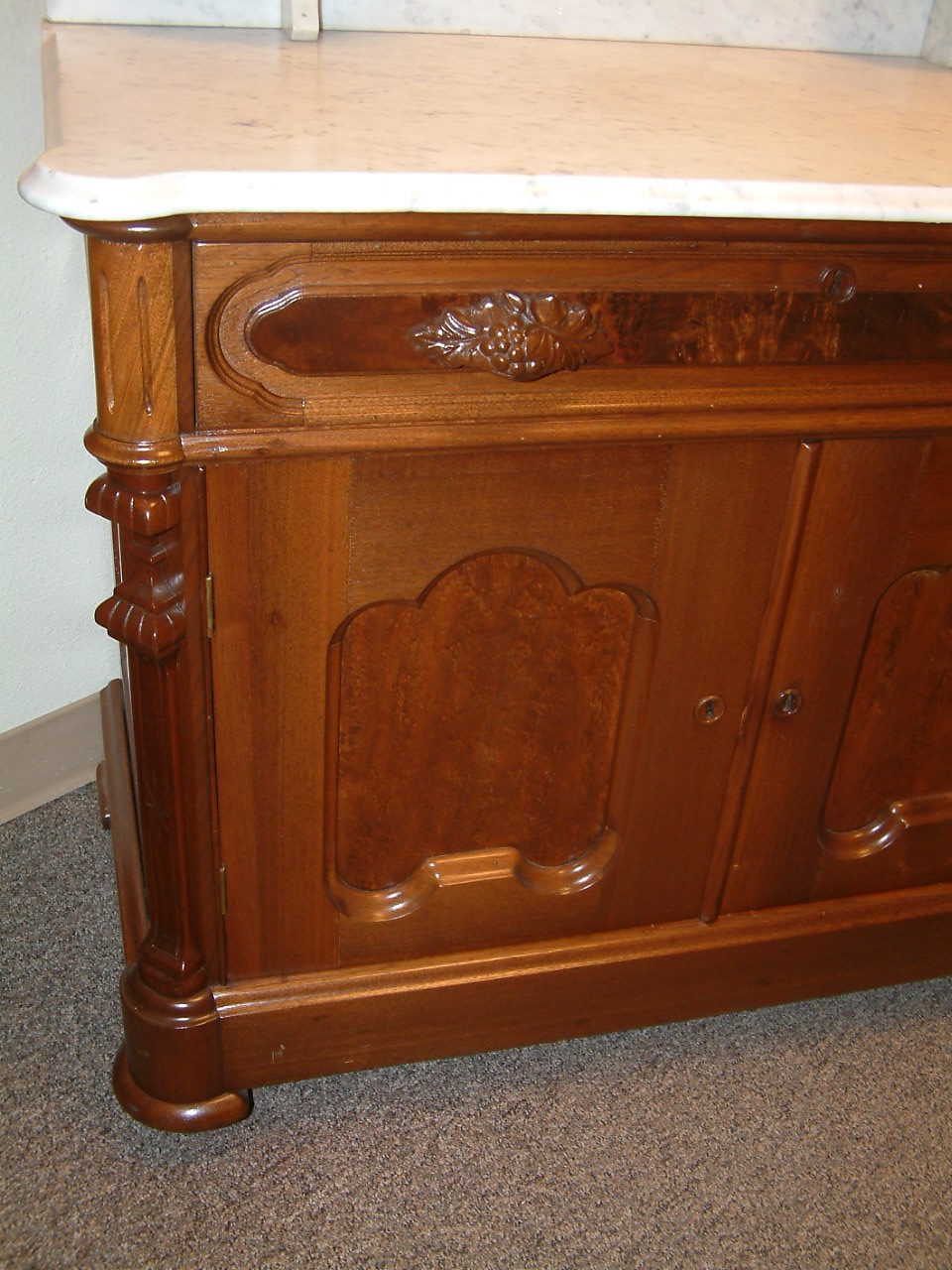Walnut Marble Top Washstand - Image 2
