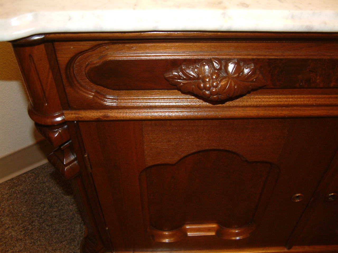 Walnut Marble Top Washstand - Image 3