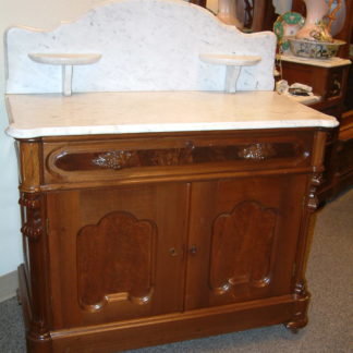 Walnut Marble Top Washstand