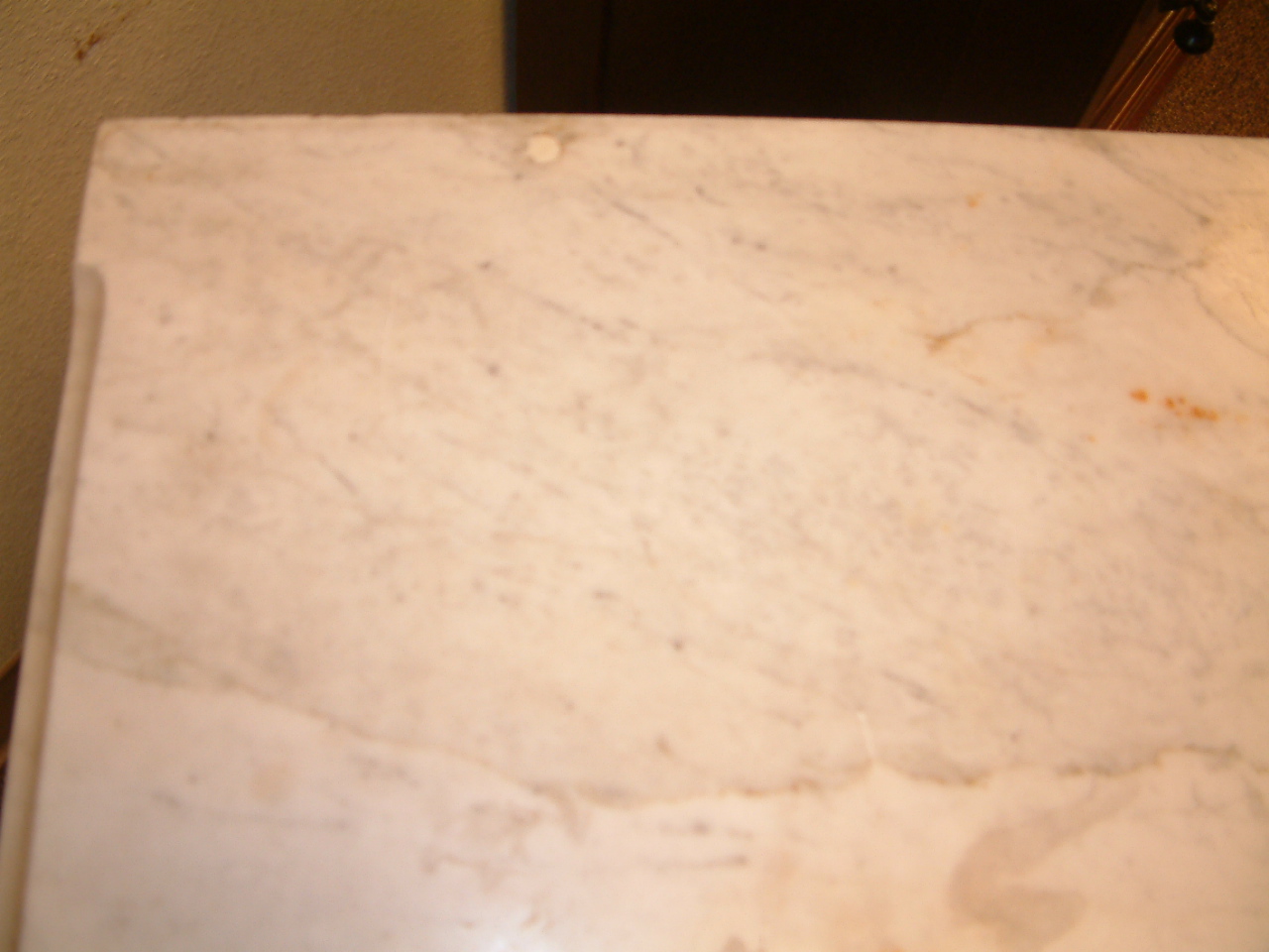 Walnut Marble Top Washstand Nightstand - Image 6