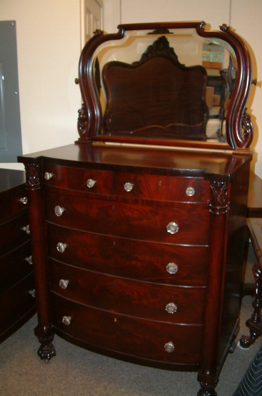 Mahogany Dresser with Matching Chest SOLD - Image 2
