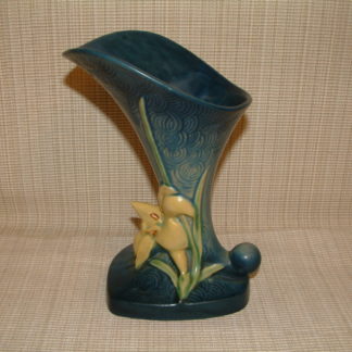 Roseville Zephyr Lily Cornucopia 8" Vase  SOLD