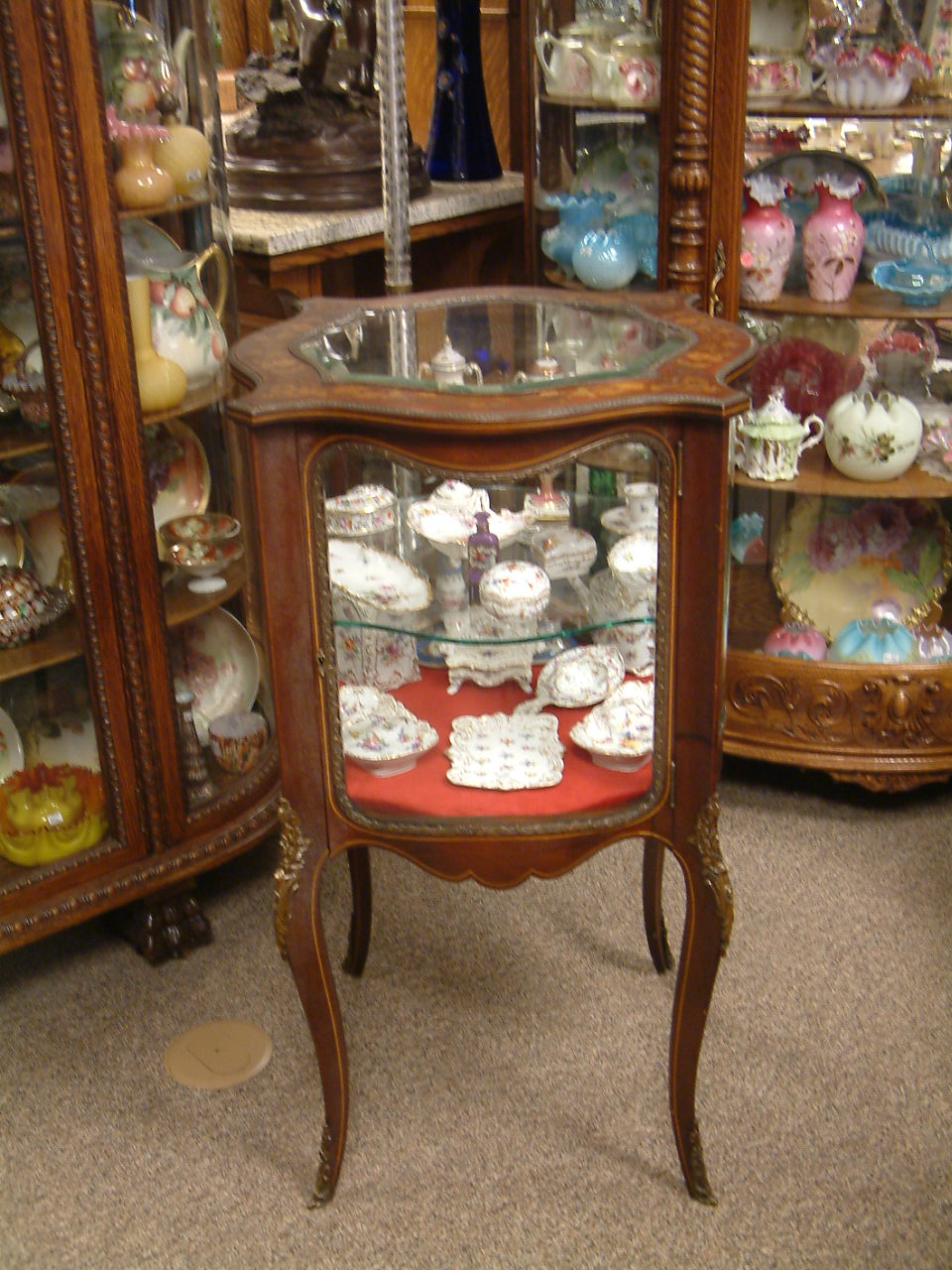 R J Horner Inlaid Vitrine - SOLD
