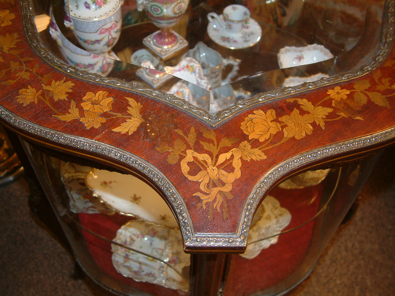 R J Horner Inlaid Vitrine - SOLD - Image 5