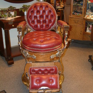 Kochs Barber Chair,  Rare Double Round   SOLD