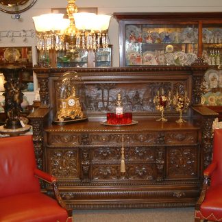 Massive Highly Carved R J Horner Buffet