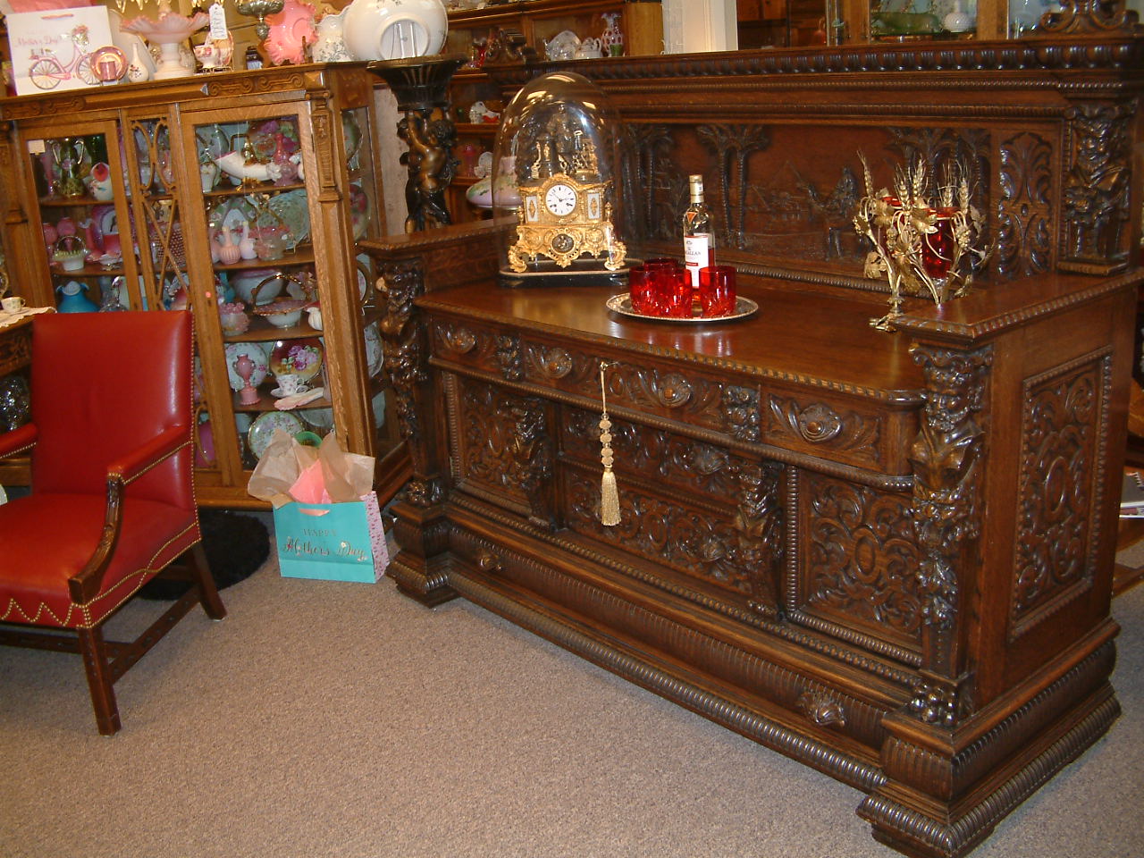 Massive Highly Carved R J Horner Buffet - Image 15