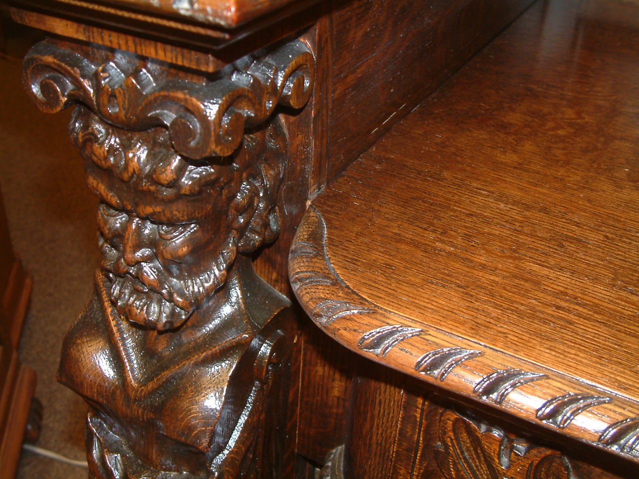 Massive Highly Carved R J Horner Buffet - Image 10