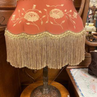 Fringed Shade Hendryx Cast Base Lamp
