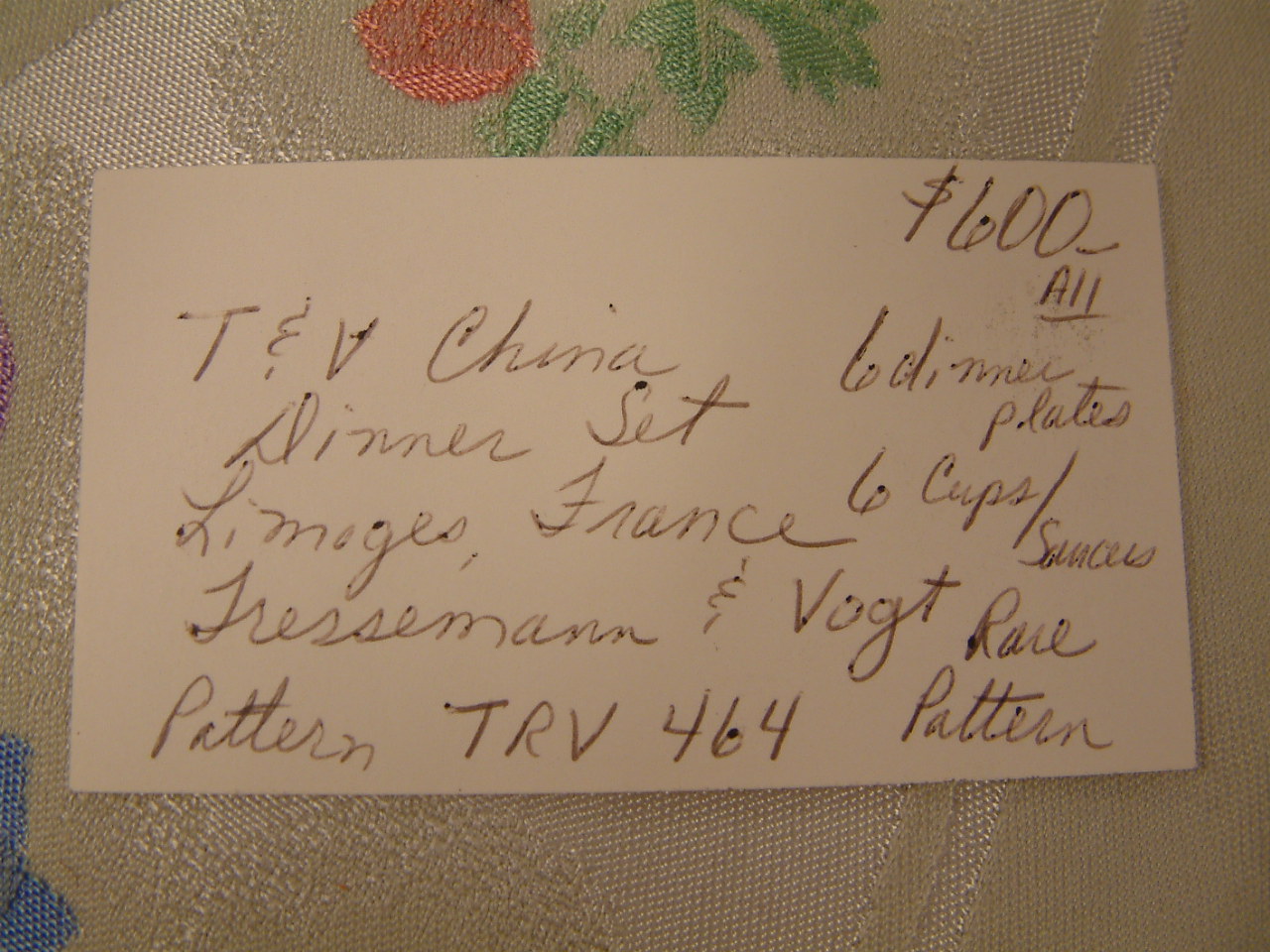 Tresseman & Vogt Limoges China Service for 6 - Image 11