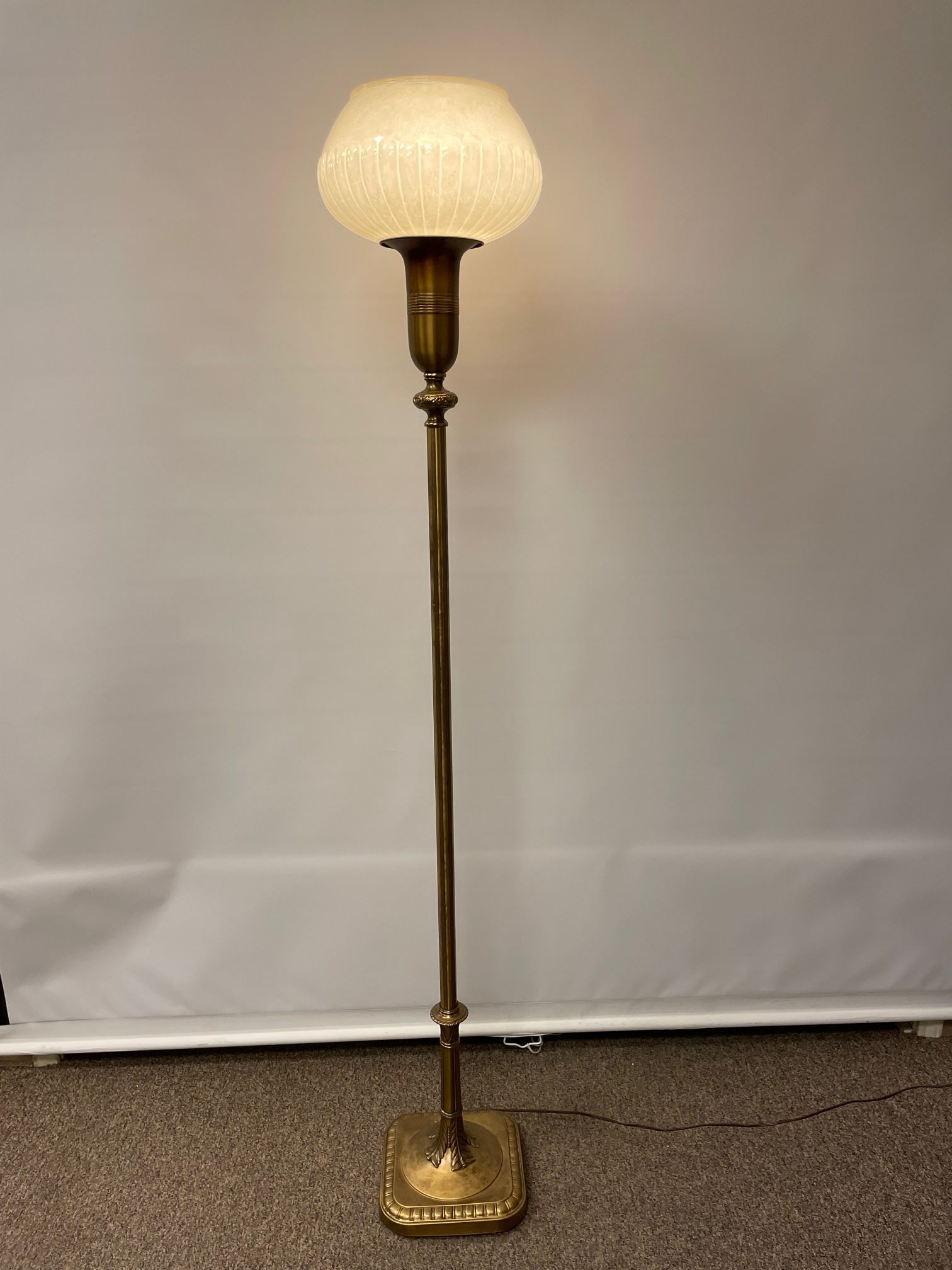 Matched Pair of Antique Torchiere Lamps SOLD - Image 3