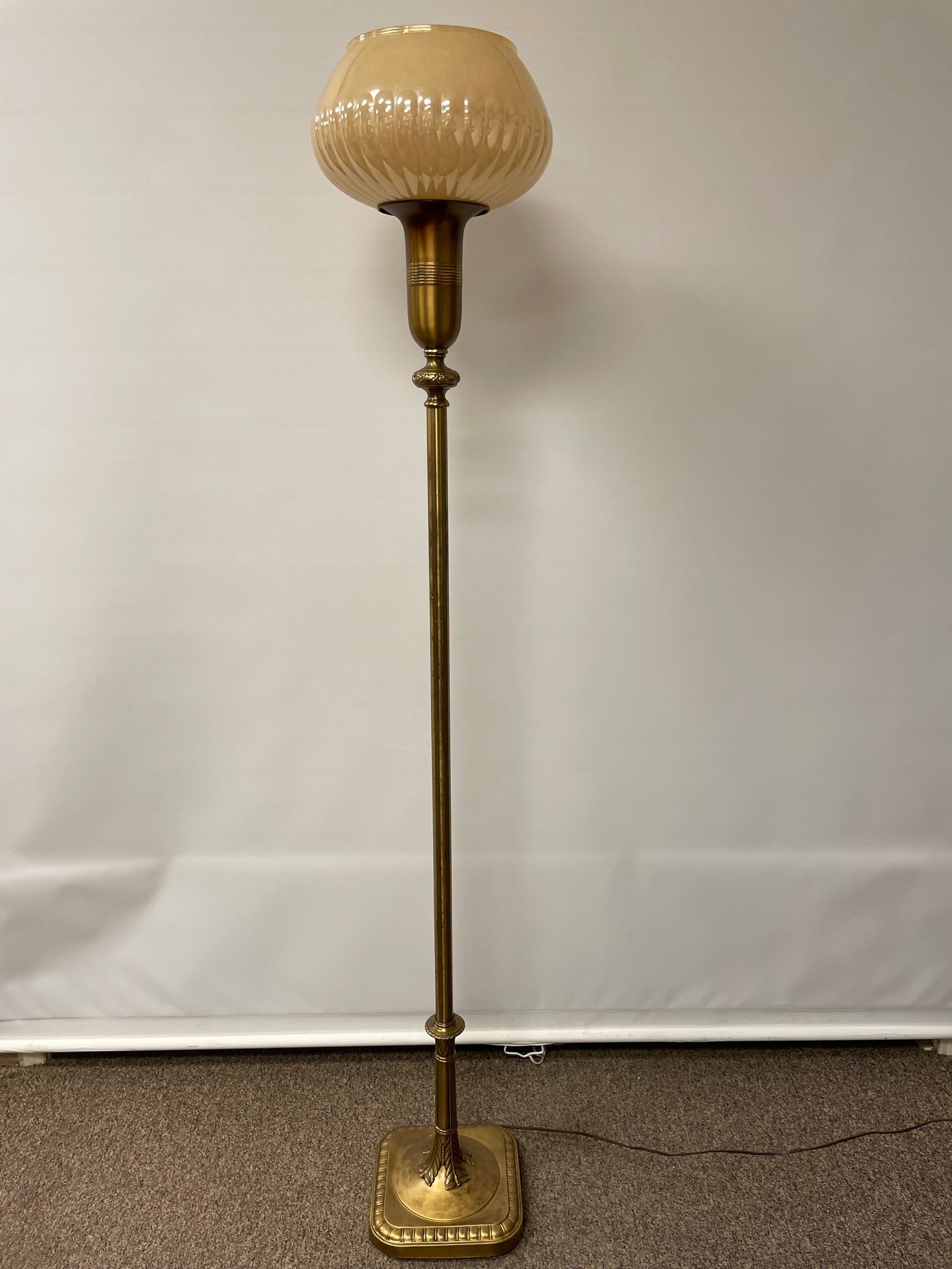Matched Pair of Antique Torchiere Lamps SOLD - Image 4