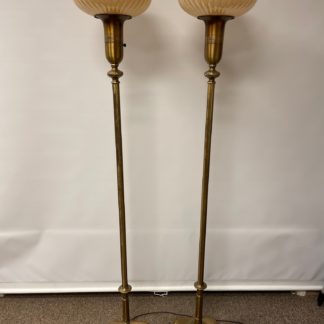 Matched Pair of Antique Torchiere Lamps  SOLD