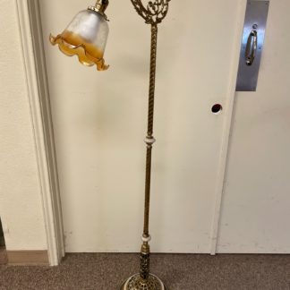 Fancy Brass & Marble  Bridge Lamp