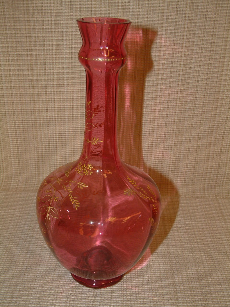 Cranberry Bohemian Vase - Image 4