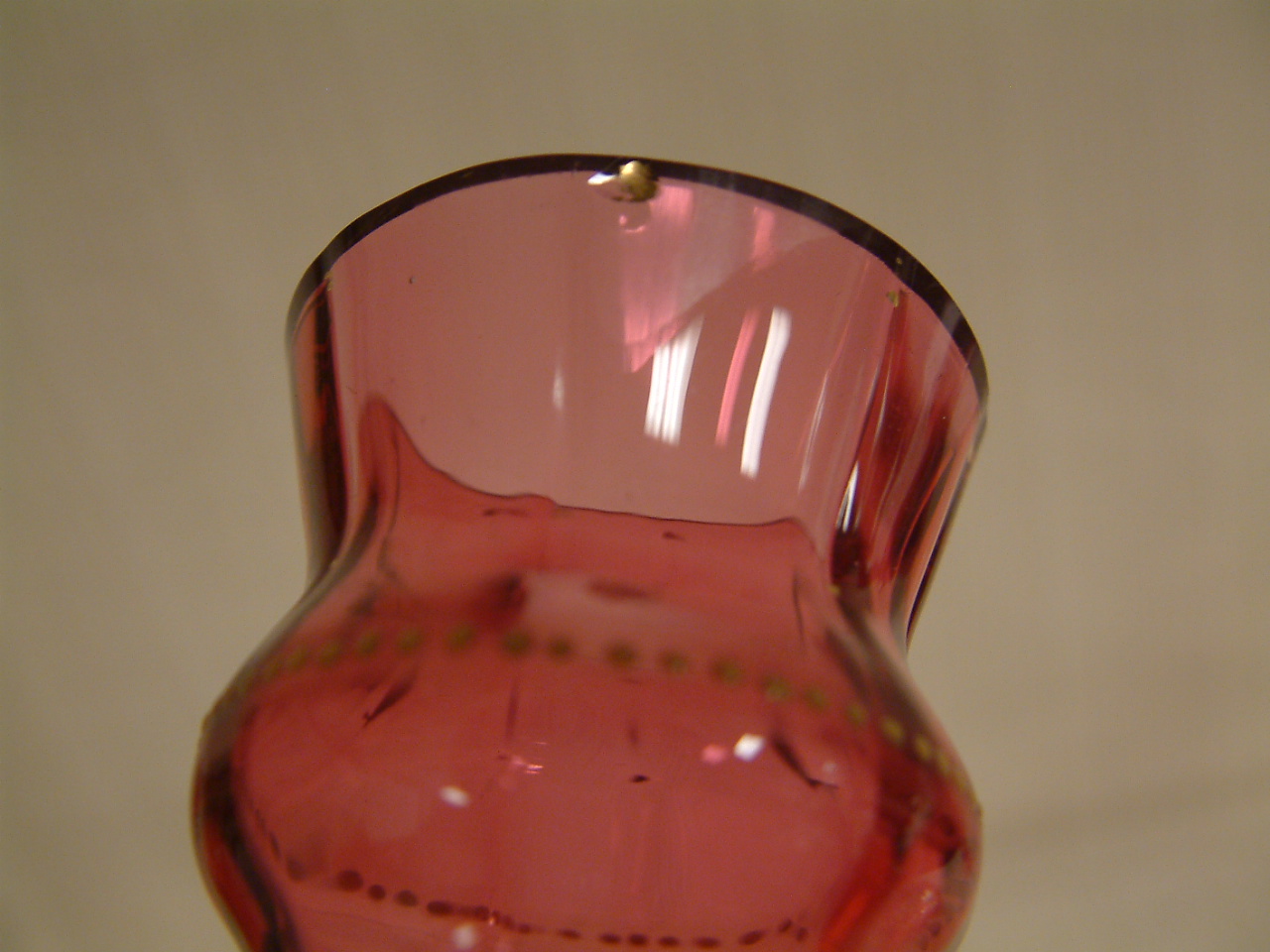 Cranberry Bohemian Vase - Image 7