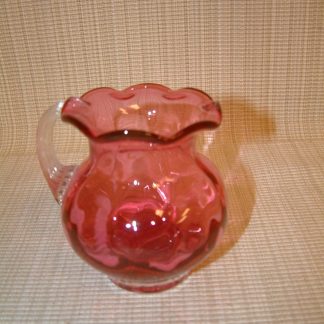 Cranberry Victorian Paneled Creamer