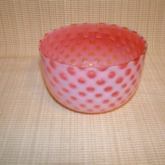 Cranberry Victorian Coinspot Fingerbowl