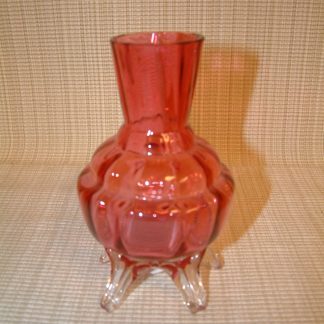 Cranberry Bohemian Footed Posey Vase SOLD