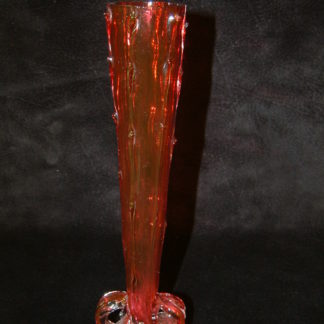 Cranberry Victorian Thorn Vase SOLD