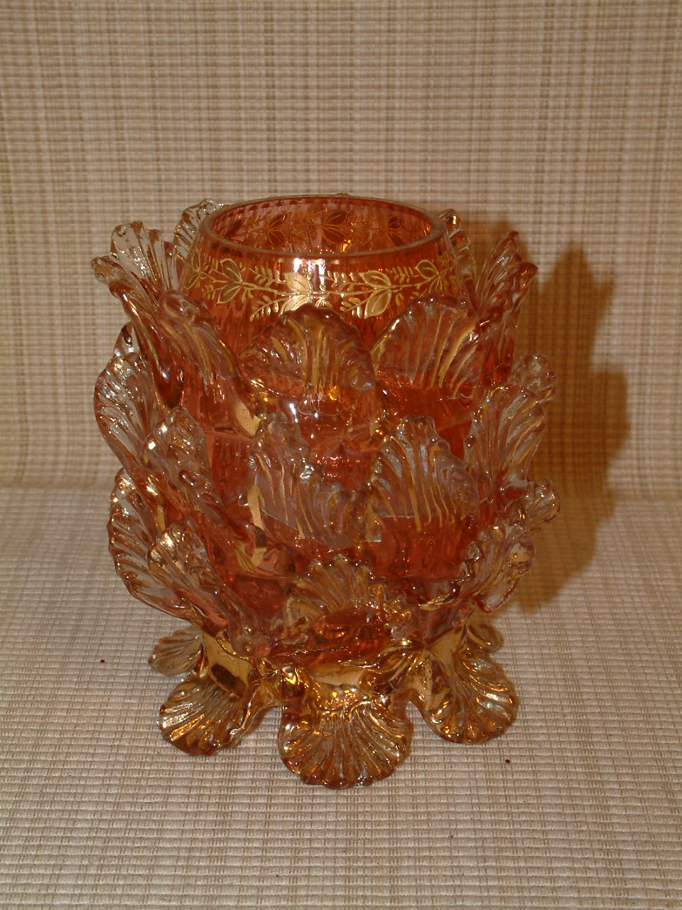 Cranberry Stevens & Williams Rose Bowl - Image 2