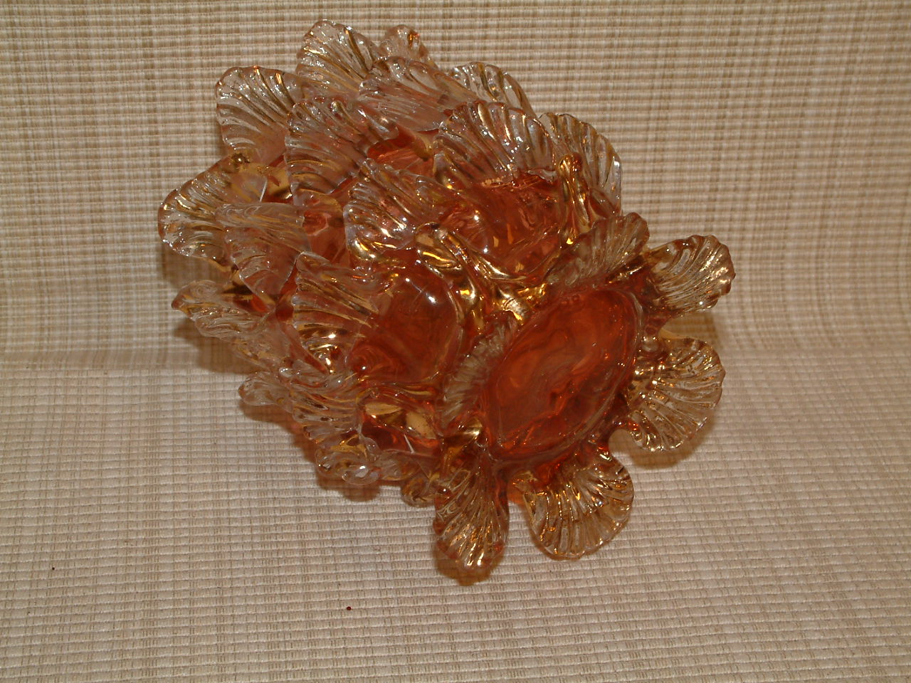 Cranberry Stevens & Williams Rose Bowl - Image 8