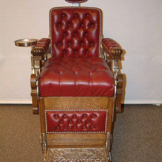 Koken Oak Barber Chair with Coaster SOLD