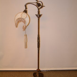 Antique Bronze Clawfoot Bridge Lamp