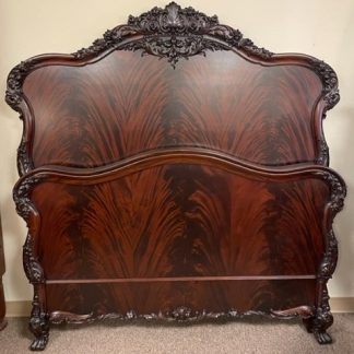 Mahogany Fancy Carved "Queen" Bed  R J Horner