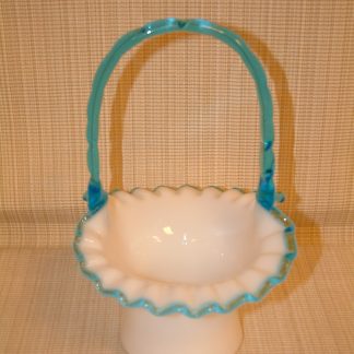 Fenton Aqua Crest Tall Top Hat Basket