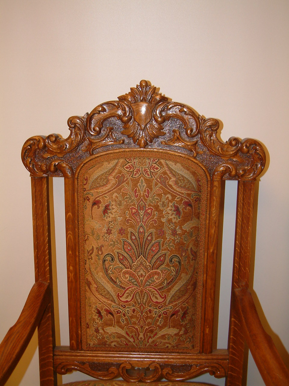 Set of 6 Carved Horner Style Dining Chairs - Image 7