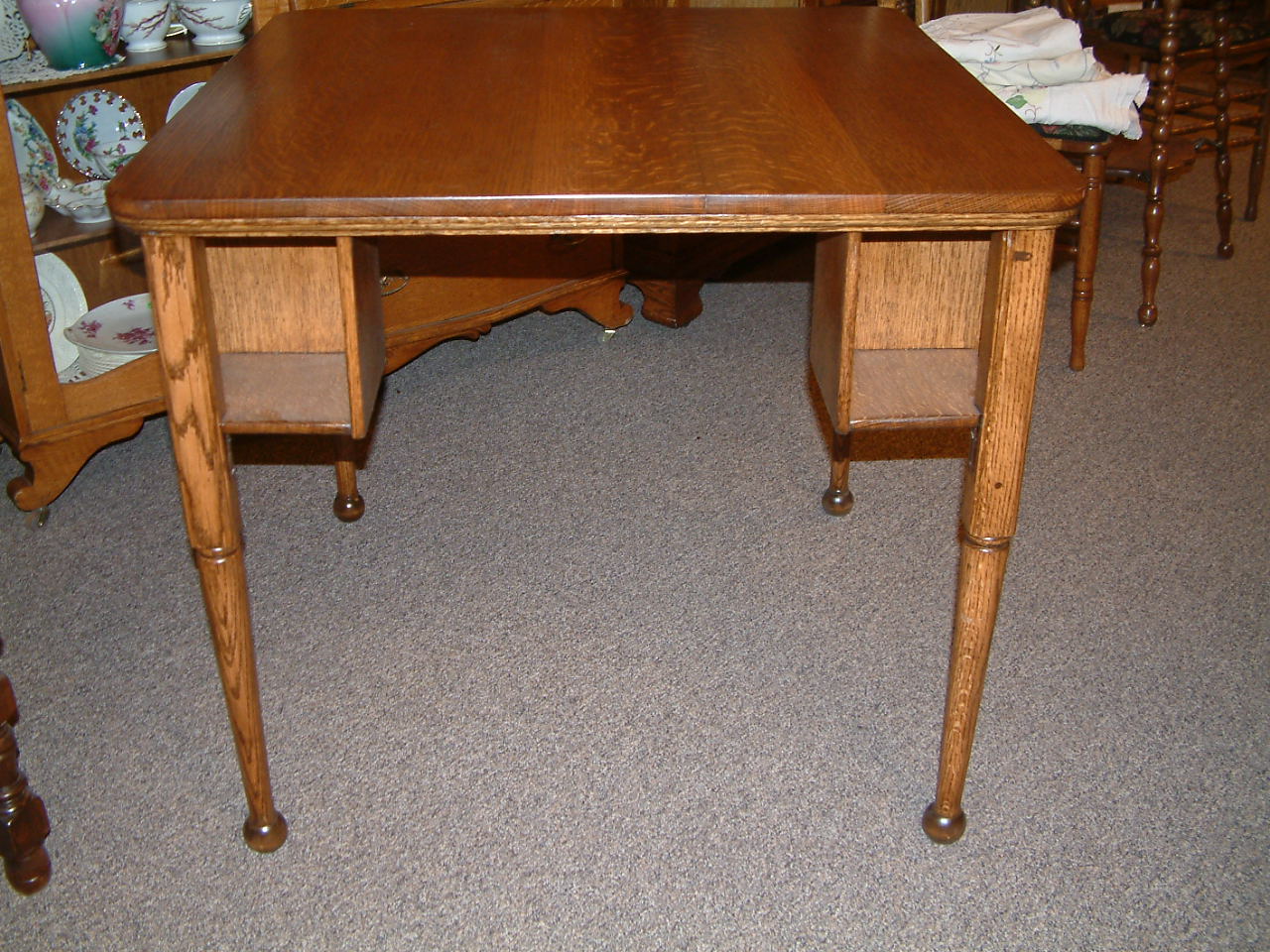 Oak Game / Poker Table SOLD - Image 2