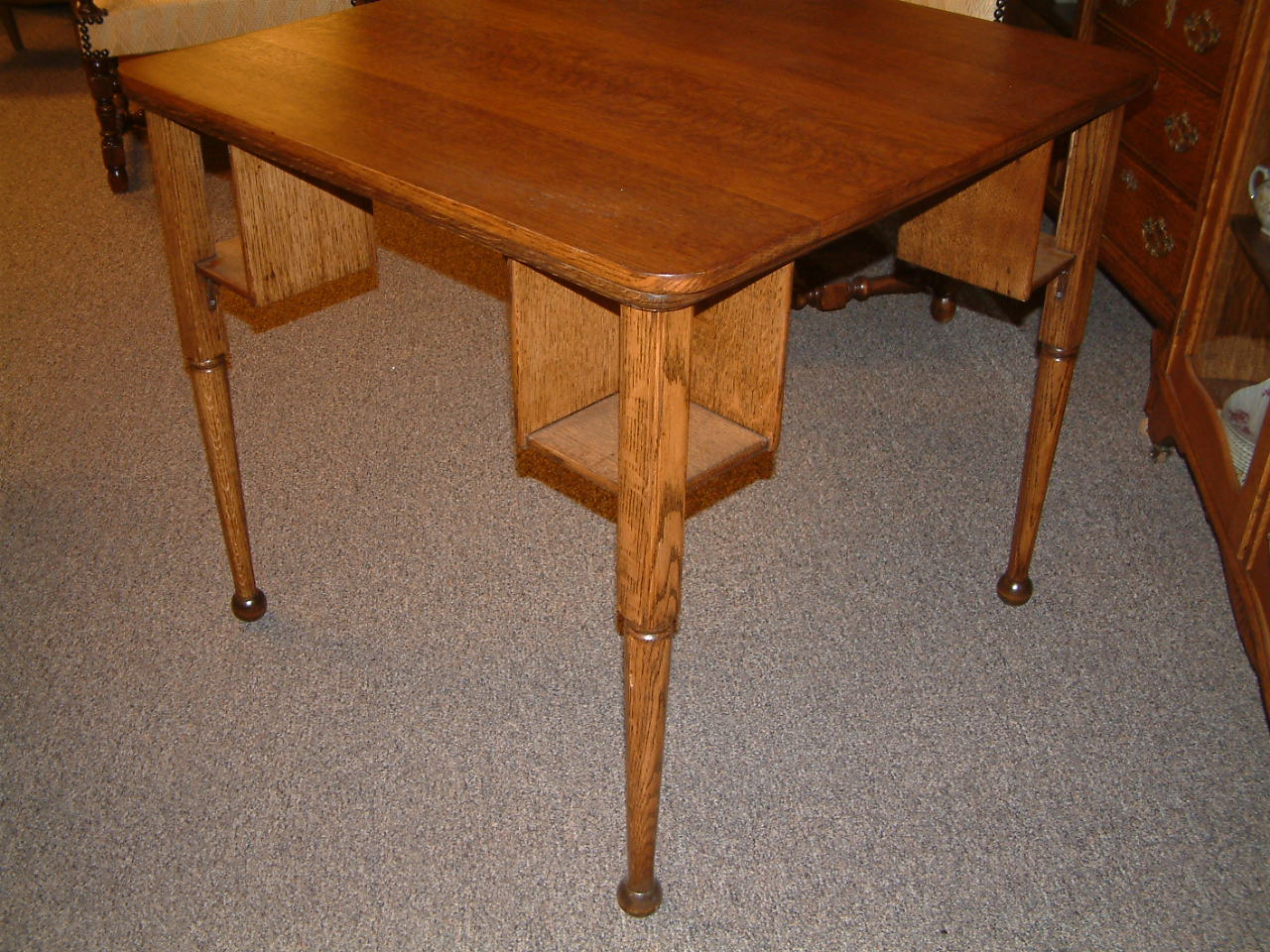 Oak Game / Poker Table SOLD - Image 5