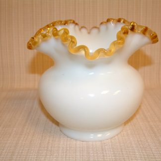Fenton Gold Crest Large Rose Bowl