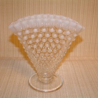 Fenton French Opalescent Hobnail Fan Vase SOLD