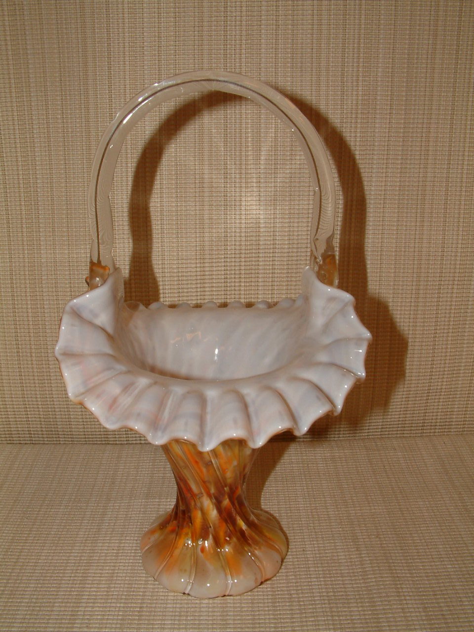 Fenton Vasa Murrhina Tall Basket - Image 3