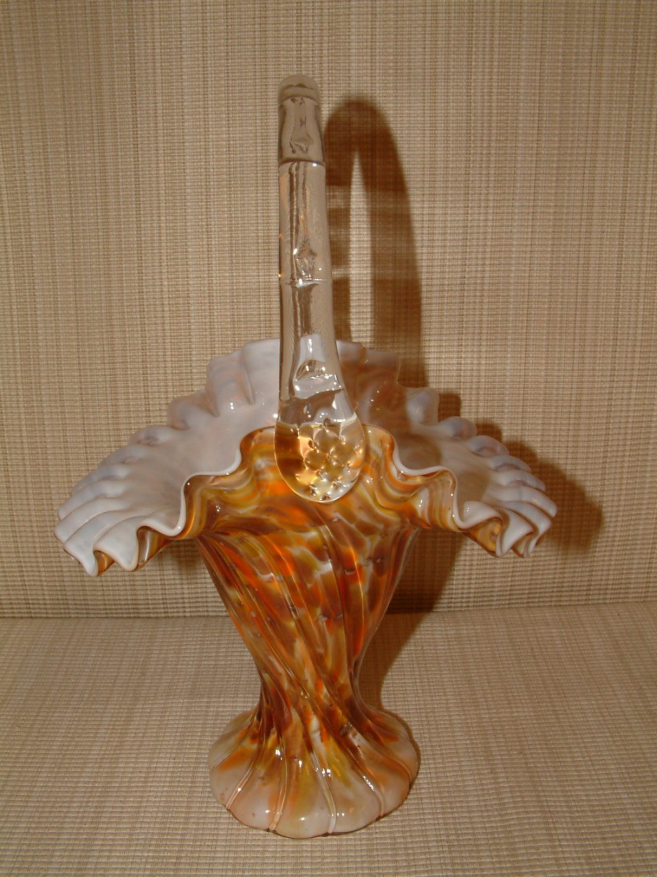 Fenton Vasa Murrhina Tall Basket - Image 4