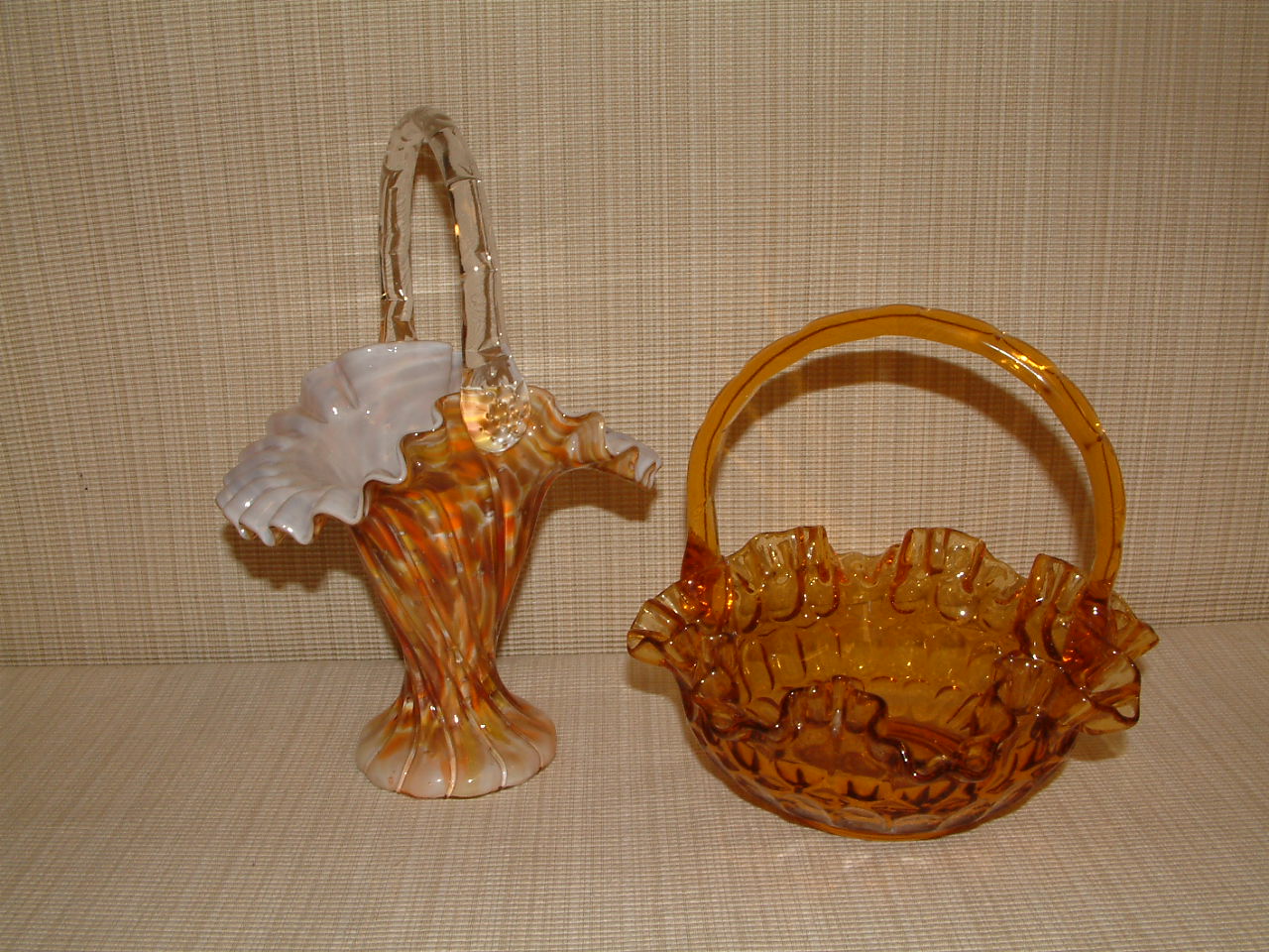 Fenton Vasa Murrhina Tall Basket - Image 10