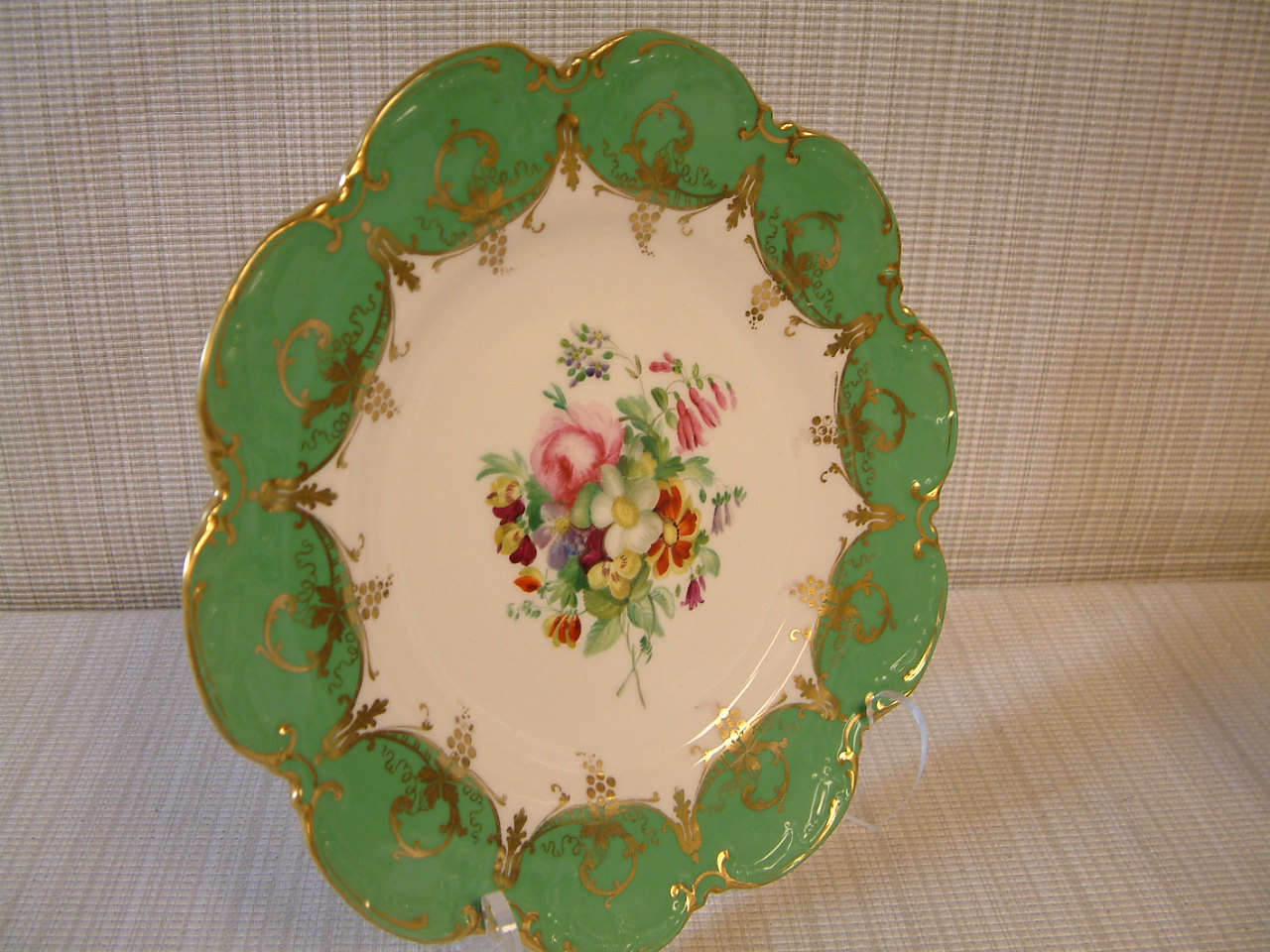 Pair Sevres Style Hand Painted Cabinet Plates - Image 4