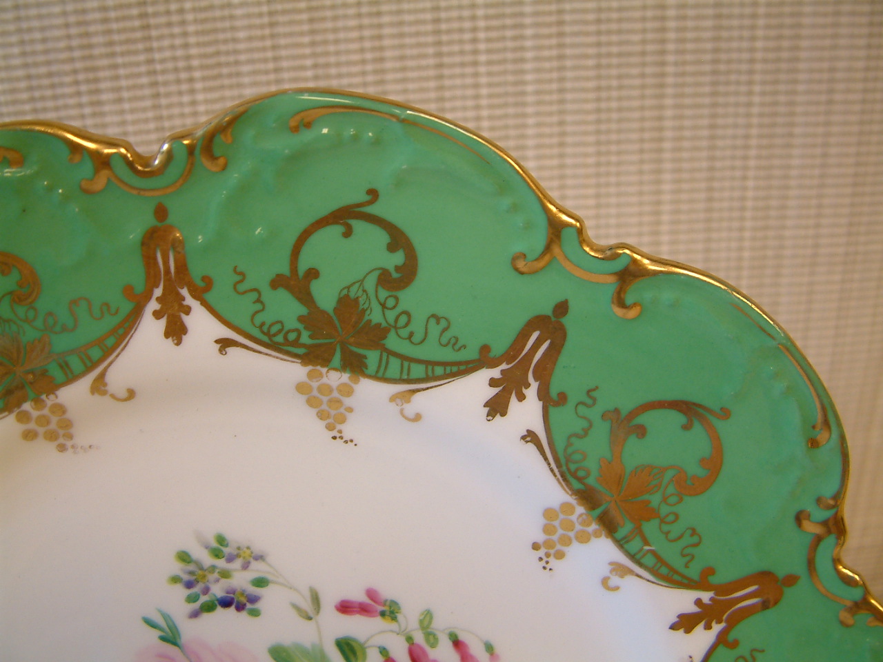 Pair Sevres Style Hand Painted Cabinet Plates - Image 6