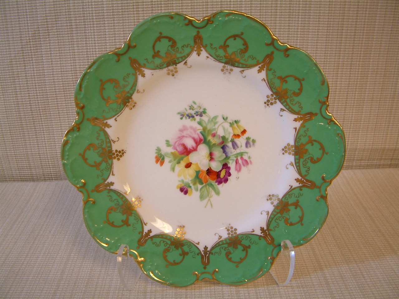 Pair Sevres Style Hand Painted Cabinet Plates - Image 9