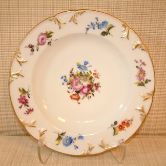 Unmarked Sevres Handpainted Porcelain Deep Plate / Bowl SALE PRICED $99