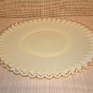 Fenton Ivory Crest 12" Plate