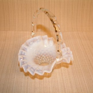 Fenton French Opalescent Hobnail Miniature Basket