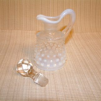 Fenton French Opalescent Hobnail Cruet with Stopper