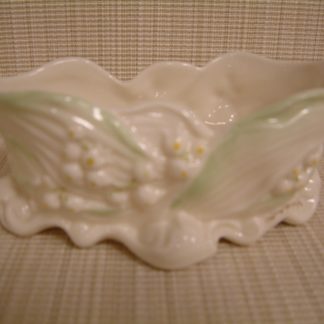 Belleek Lily Double Mark Bowl